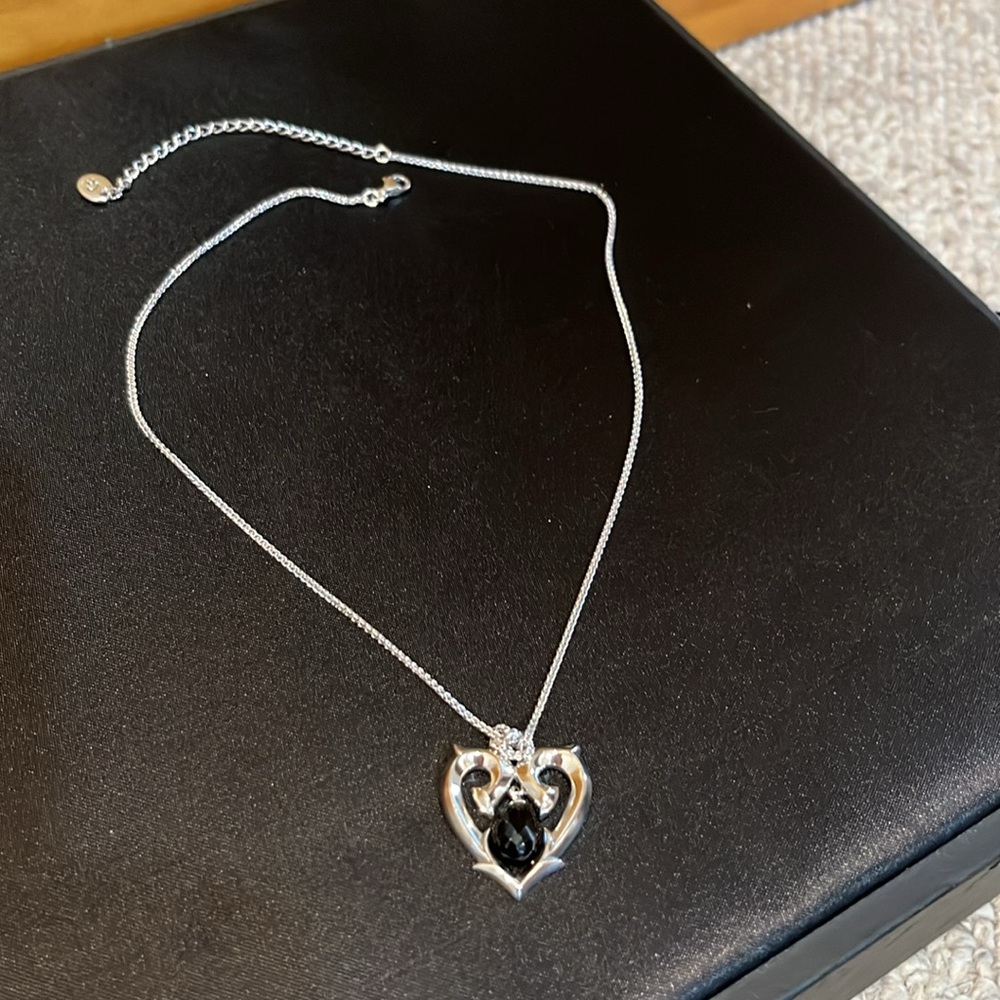 Guess GC .925 Silver Heart Necklace with adjustable Chain